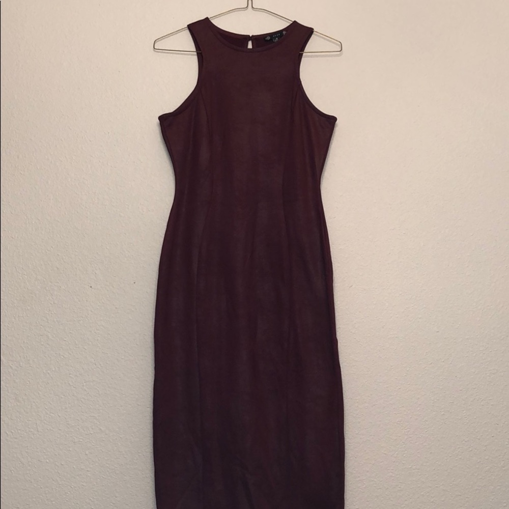Burgundy Midi Dress